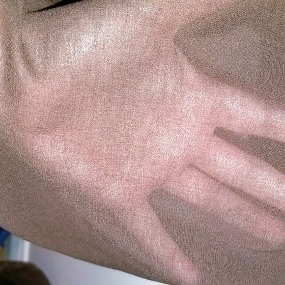 brown sheer mesh coverup with hoodie - Picture 3 of 6